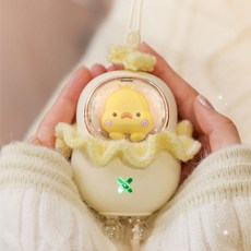 [에코럭키] 워머덕 USB 손난로 C타입 충전, 보라