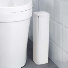 일제 변기솔수납 미니휴지통 욕실오브제 청소브러쉬, 블랙