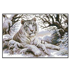 호랑이실십자수