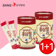 1+1 상아제약 상아키즈 홍삼젤리 총60포 홍삼 면역 밥안먹는아이, 2개