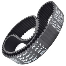 POWGE STD S5M 타이밍 벨트 Lp 560 고무, 06 30mm, 01 2 개_13 620S5M(124 Teeth)