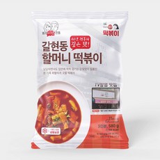 정직한밥상 연신내 로컬 갈현시장 맛집 갈현동 할머니 떡볶이 580g 2팩 온라인 판매 개시, 2개