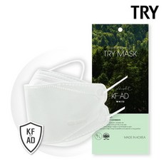 트라이 비말차단 KF-AD 마스크 50매 화이트