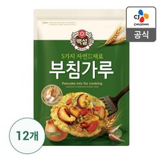 5가지자연에서얻은재료 부침가루 1KG X 12개, 기본