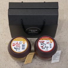 한칼식품 땡초비빔된장 만능볶음장 2종 선물세트, 2개입, 530g