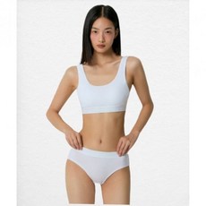 MUSINSA STANDARD WOMAN 우먼즈 코튼 브라 탑 [화이트]