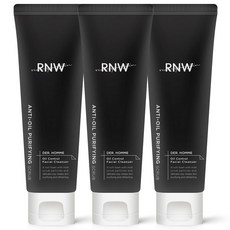 RNW 옴므 오일 컨트롤 페이셜 클렌저, 120ml, 3개
