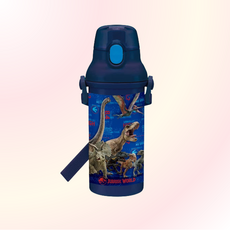 어깨끈 소풍 원터치 공룡 물통 쥬라기월드 480ml, 1개