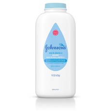Johnson's Baby Powder Naturally Derived Cornstarc Johnson's 베이비 파우더 민감한 피부를 위한 알로에 및 비타민 E 함유 천연 유, 1개