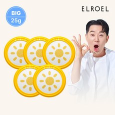 엘로엘 빅 엘로엘 파데프리 옐로우 팡팡 빅 선쿠션 25g 리필 x 5개_ELROEL, 5개