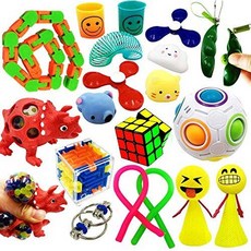 ToyerBee 센서 리 피젯 완구 세트 성인 어린이 ADHD ADD 불안 자폐증 스트레스 해소에 대한 자폐증, One Color_One Size, One Color_One Size, 상세 설명 참조0