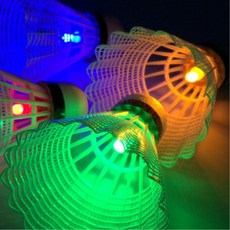 일반배드민턴공 겸용 야광 불빛셔틀콕 6개세트, 1개, 나일론(6p)LED랜덤