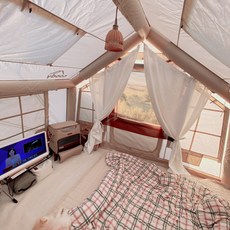 CAMPING DECO 쿠디 에어텐트 10.0 호환러그 (에어폴컷팅) 지퍼연결 가방포함