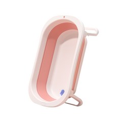 휴대용 접이식 아기 어린이 욕조, 욕조표준, 1개, 분홍색