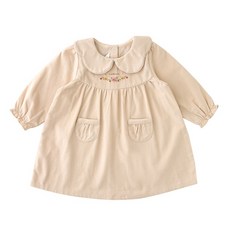 밍크뮤ch 플라워코듀로이드레스 (34A7067401)