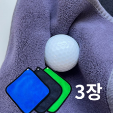 두루머리 골프볼타올 3장 1세트, QM-3 그린3개, 3개