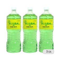 나사 에탄올 워셔액 1800ml 사계절 와셔액 3개입, 1.8L, 3개