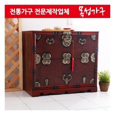 [목성가구] [전통가구전문제작업체직영]고급돈장식오동함 수납장 대, 상세 설명 참조