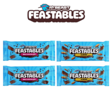 [국내착륙] 미스터비스트 초콜릿 피스터블 초콜렛 세트 (밀크초콜릿+아몬드), 2세트, 120g