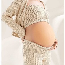 임산부 분장 만삭 실리콘 연극 배우 소품 무대의상, 7-8개월, 1개