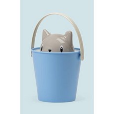 United Pets Crick-고양이 먹이 용기 이탈리아 산 도징 국자 포함 색상 회색 및 파란색 디자인 : Ste, 단일옵션