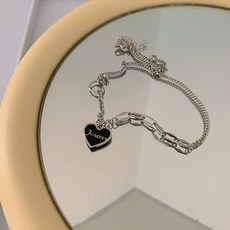 하트알파벳목걸이