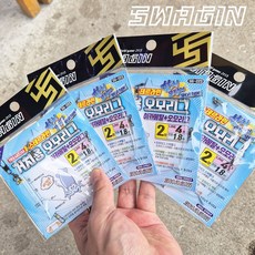 백경 스웨긴 에스테르 이카메탈 오모리 겸용 채비 한치 이카리그, 4개, 2개입 4개, 2개입