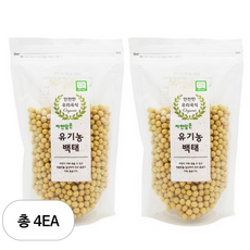 푸른들판 유기농 백태, 500g, 4개