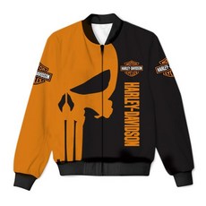 Harley Davidson 할리 데이비슨 오토바이 프린트 트랙 재킷