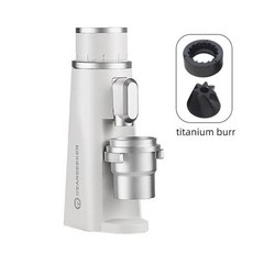 STARSEEKER EDGE 티타늄 버 커피 연마기 에스프레소 무단 미세도 조정 전기 그라인더 블랙 48mm, 04 white-titanium burr, 01 CHINA_01 100-240V_04 AU