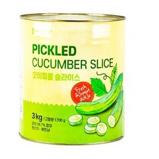 쿡샵 오이피클 슬라이스 3kg 3000g 피클, 1개