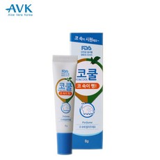 AVK 알로에베라 코쿨 코막힘 코뻥 콧속 코감기 알로에추출물 오일 크림, 5개