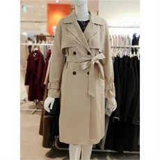 올리브데올리브 소매비죠 더블 트렌치코트 OW9SZ0040