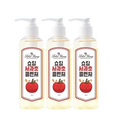 [라벨영]쇼킹사과초클렌저 3개/유분+피지+노폐물케어/약산성클렌징/문제성 피부전용, 3개