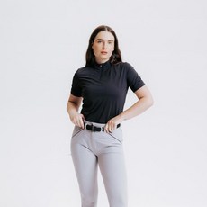 데카트론 공식 포간자 여성 승마 헤리티지 반팔 셔츠, S, 1개