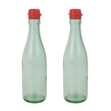 가인글로벌 청색 기름병300 유리병 참기름병 용기, 빨강, 2개, 300ml