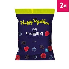 생활N [생활앤]냉동 트리플베리 1.3kg x 2팩, 단품없음