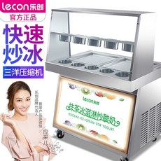 러 창 (lecon) 제빙 기 상업 용 고성능 수 동 요 거 트 기 를 재빨리 볶 은 아이스크림 더 블 압 면 스타일, 상세페이지 참조