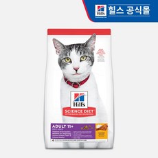 힐스사이언스다이어트 어덜트 11+ 건식사료, 닭, 1.6kg, 1개