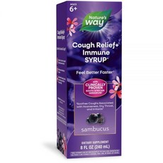 Nature`s Way 삼부커스 릴리프 커프 시럽 8 Fl. Oz., 1개