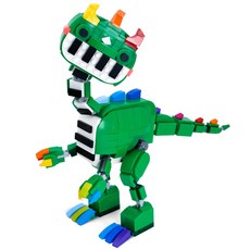 라푸유 피아노사우르스 피규어 MOC블록 Pianosaurus 파피 플레이타임 챕터4 어른장난감 파피4 괴물 캐릭터 호환블록 주말생활 조립놀이 블럭세트, 1개