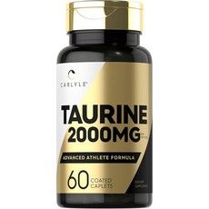타우린 2000mg 60정 고함량 고용량 미국산 Taurine, 성인남녀공용, 분말, 1개
