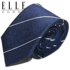 엘르옴므 엘르옴므 엘르옴므 실크넥타이 - 펜슬 네이비 7cm (P000623237)