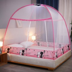 구매대행 유르트 모기장 1.5m 1.8m 침대 1.2 주택 추락 방지 무료 설치041401j, 09. 연인 고양이 【유르트】
