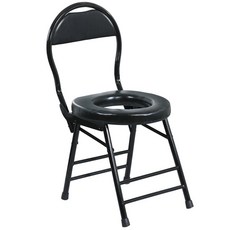 접이식 좌욕의자 노인 임산부 구멍뚫린의자 가정용, 38cm 높이의 주황색 의자, 1개
