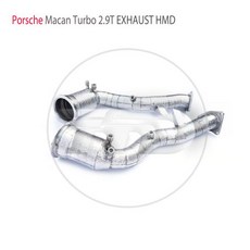 HMD 배기 시스템 고유량 성능 다운파이프 포르쉐 마칸 터보 GTS 29T 촉매 컨버터 헤더, special order