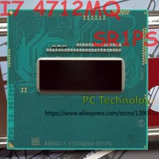 오리지널 인텔 코어 I7 4712MQ SR1PS CPU I7-4712MQ 프로세서 2.30GHz-3.3GHz L3 = 6M 쿼드 코어
