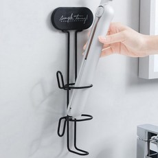 부착식 고대기 꽂이 블랙 고데기빗, 1개