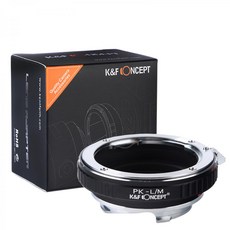 KnF PK-LM 렌즈변환 어댑터 펜탁스 K 렌즈 > 라이카 M 바디 - 뒤캡옵션 _무반사코팅 Pentax K Lens to Leica M adapter (cap option), 1개