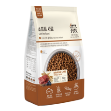 무마진 강아지 소프트사료 3kg (1kg x 3) 소고기와 황태 연어와 황태 오리고기와 황태, 1kg, 3개, 소 - 무마진소프트사료